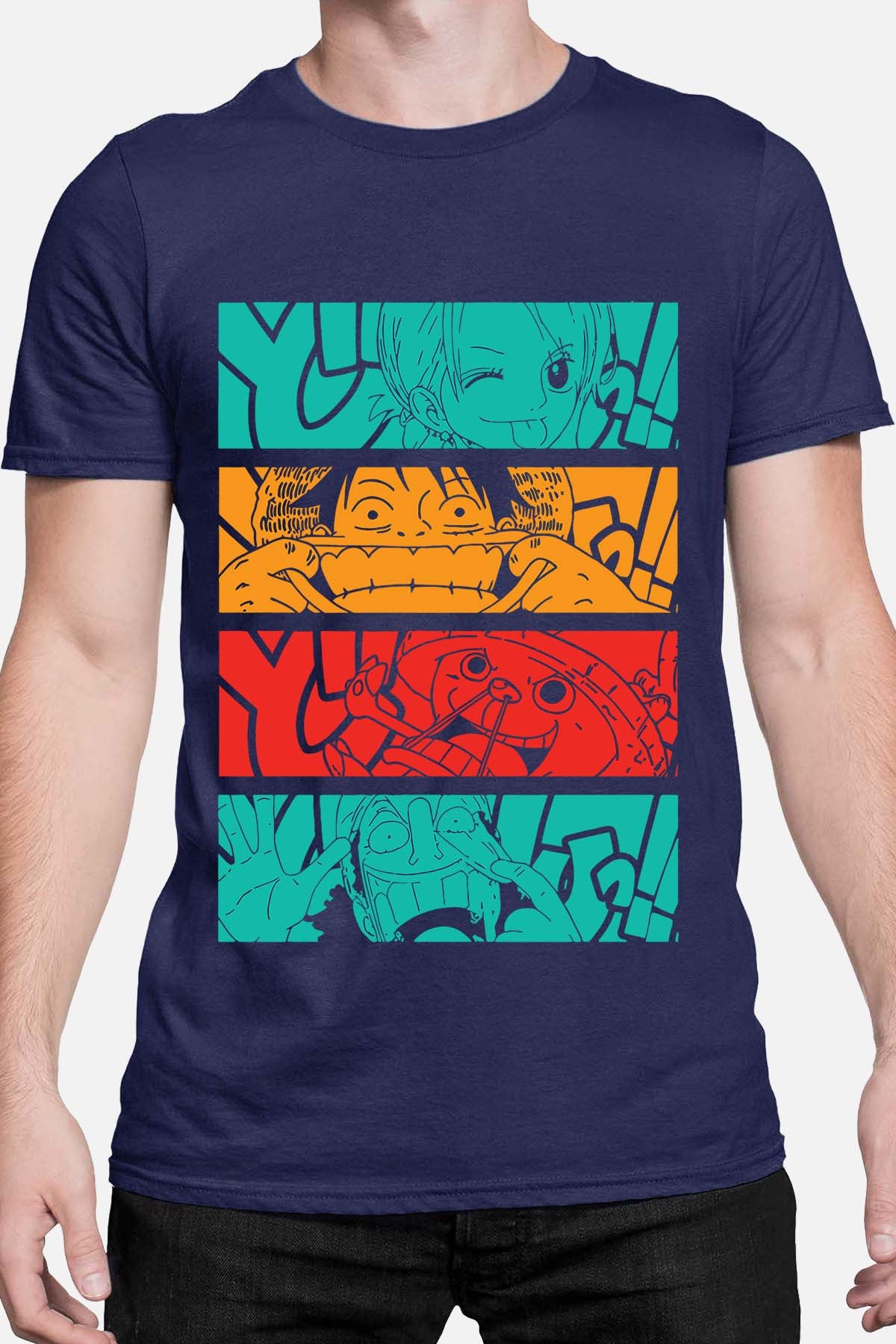 COULEUR:Marine|T-shirt Homme | Crazy crew Marine