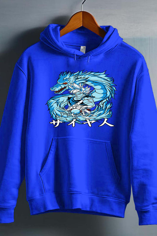 COULEUR:Bleu Roi|Sweat Capuche Garçon | DBZ 5 Bleu Roi