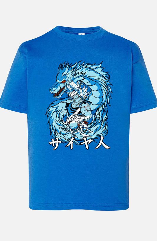 COULEUR:Bleu Roi|T-shirt Garçon | DBZ 5 Bleu Roi
