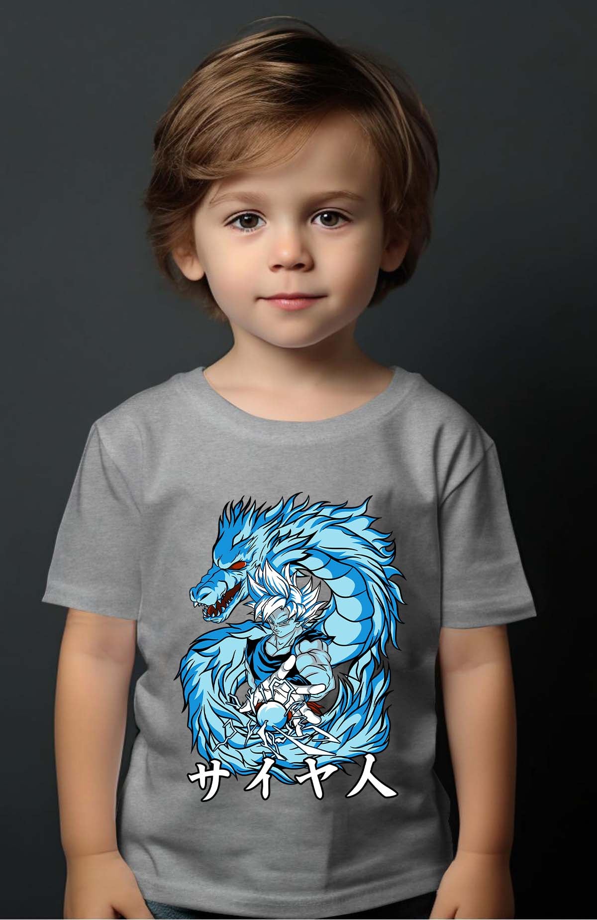 COULEUR:Gris|T-shirt Garçon | DBZ 5 Gris
