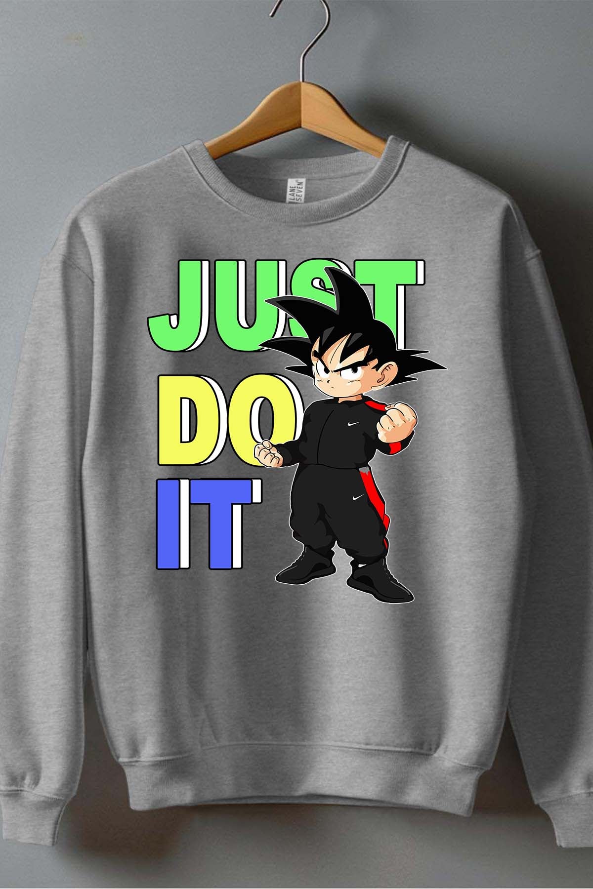 COULEUR:Gris|Sweat Col Rond Garçon | DBZ JDI color Gris