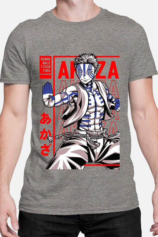 COULEUR:Gris|T-shirt Homme | DEMONS SLAYER 12 Gris