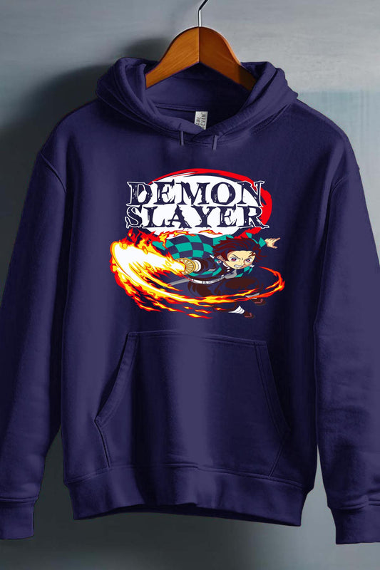 COULEUR:Marine|Sweat Capuche Garçon | DEMONS SLAYER 13 Marine