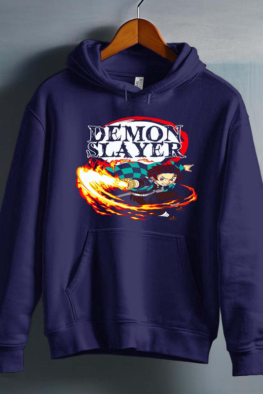 COULEUR:Marine|Sweat Capuche Homme | DEMONS SLAYER 13 Marine