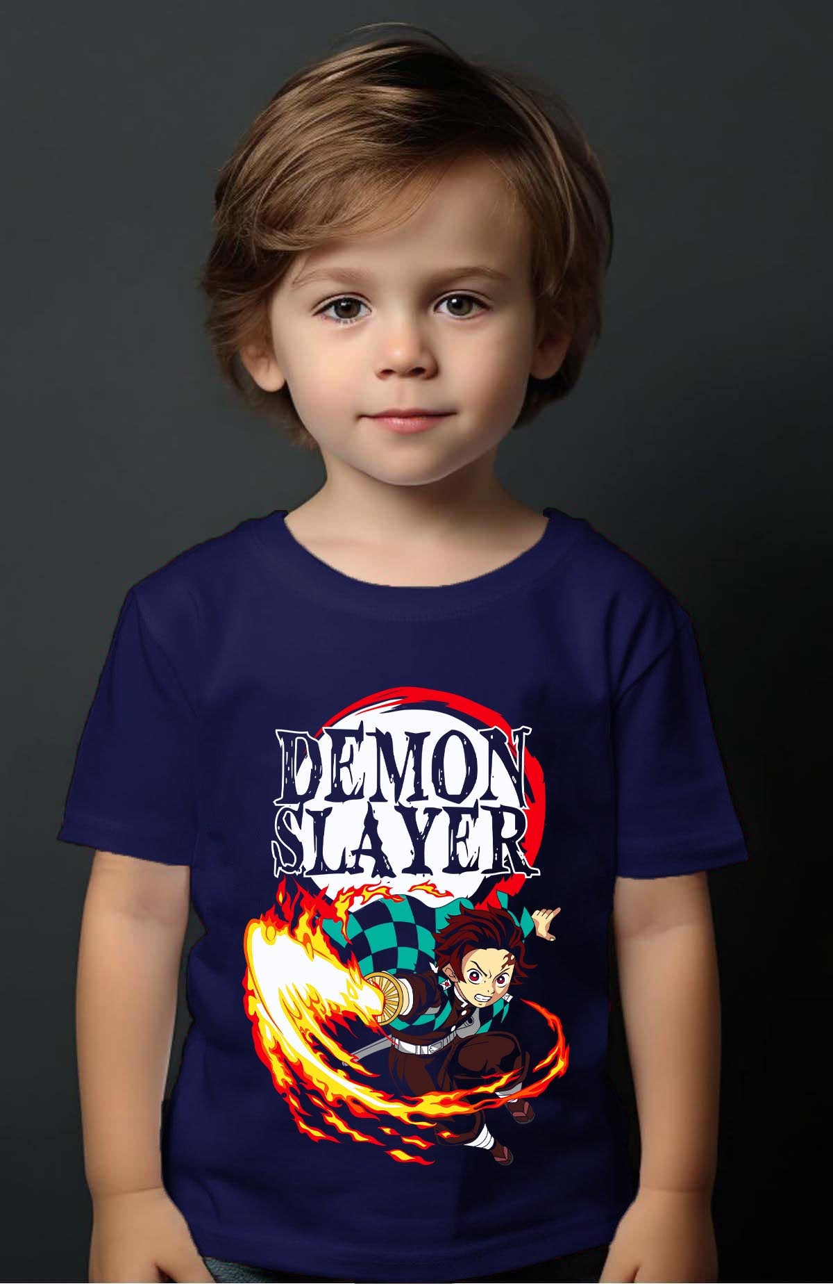 COULEUR:Marine|T-shirt Garçon | DEMONS SLAYER 13 Marine