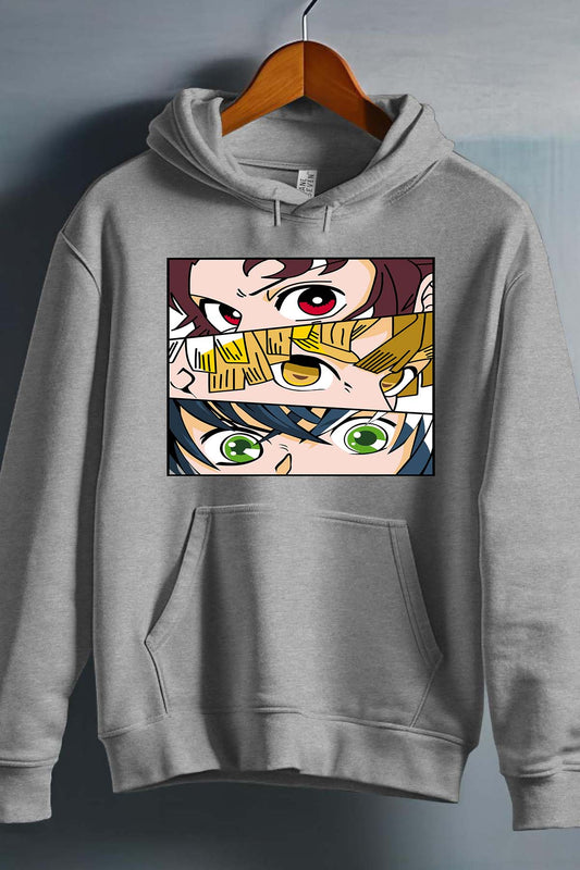 COULEUR:Gris|Sweat Capuche Homme | DEMONS SLAYER 14 Gris