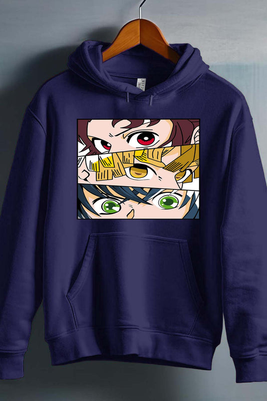 COULEUR:Marine|Sweat Capuche Homme | DEMONS SLAYER 14 Marine
