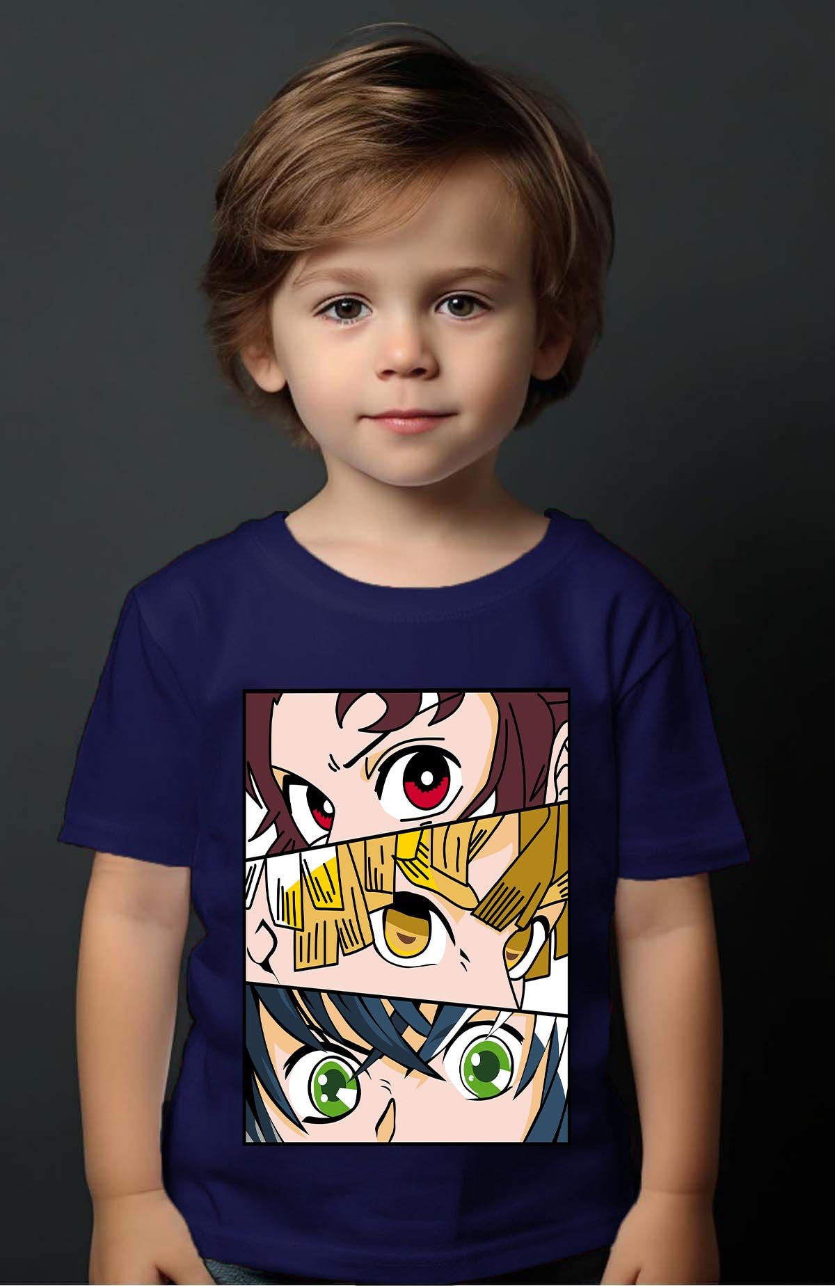 COULEUR:Marine|T-shirt Garçon | DEMONS SLAYER 14 Marine