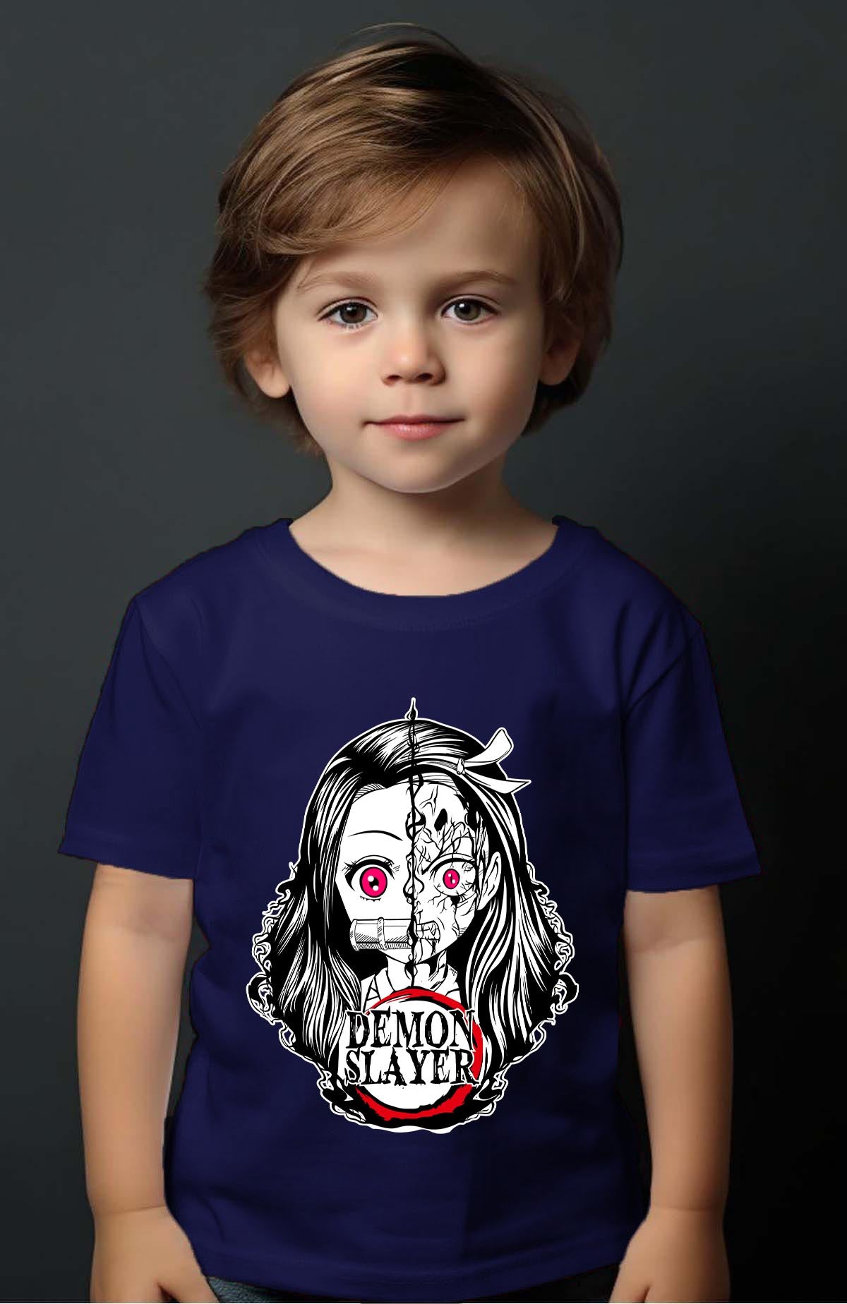 COULEUR:Marine|T-shirt Garçon | DEMONS SLAYER 15 Marine