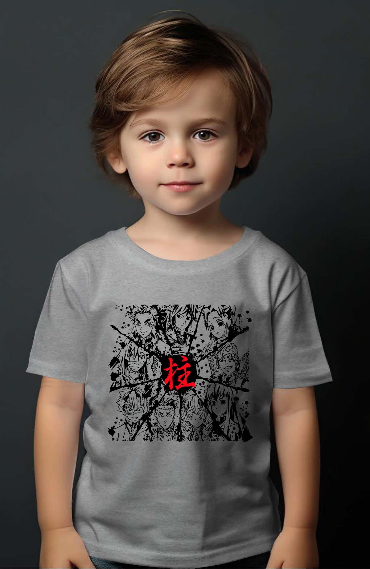 COULEUR:Gris|T-shirt Garçon | DEMONS SLAYER 16 Gris