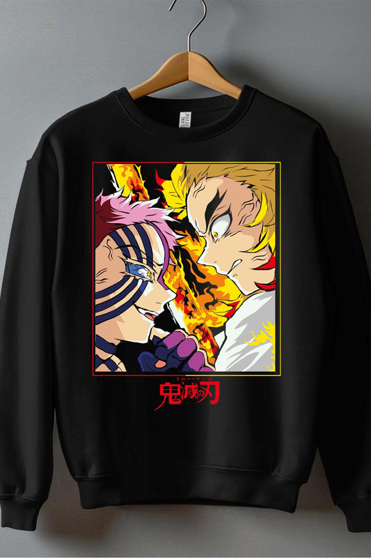 COULEUR:Noir|Sweat Col Rond Garçon | DEMONS SLAYER 17 Noir