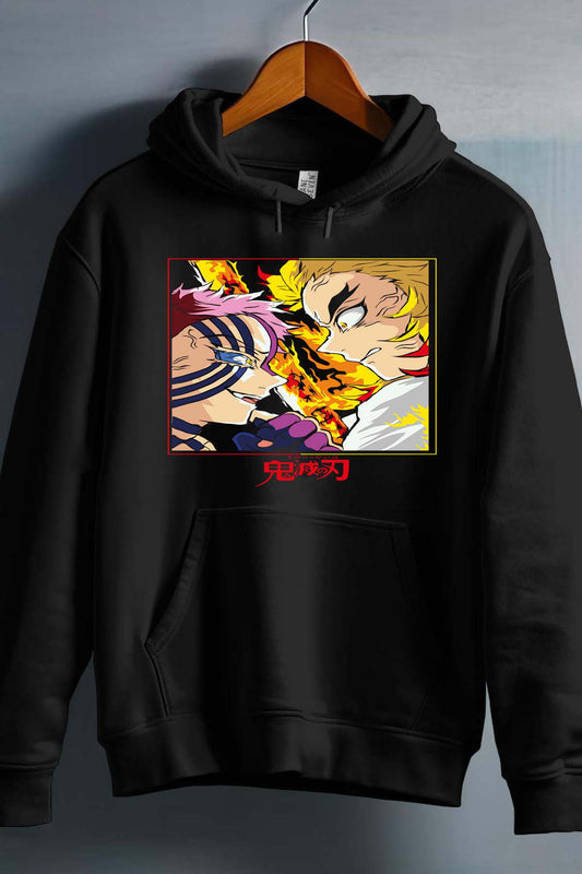COULEUR:Noir|Sweat Capuche Homme | DEMONS SLAYER 17 Noir