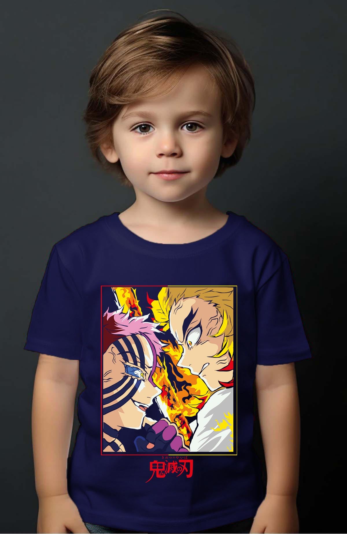 COULEUR:Marine|T-shirt Garçon | DEMONS SLAYER 17 Marine