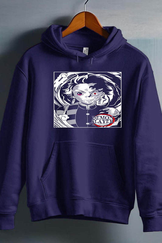 COULEUR:Marine|Sweat Capuche Garçon | DEMONS SLAYER 19 Marine
