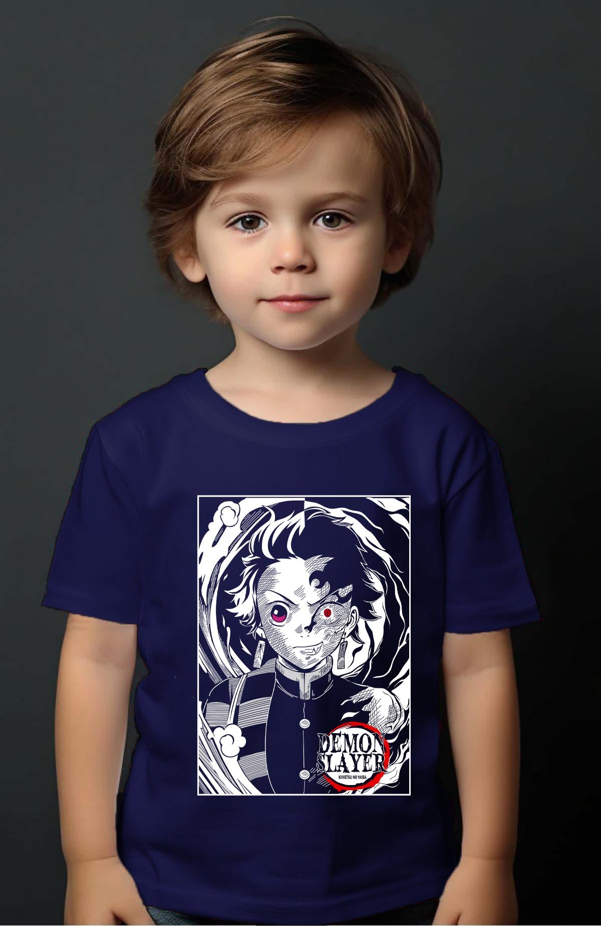 COULEUR:Marine|T-shirt Garçon | DEMONS SLAYER 19 Marine