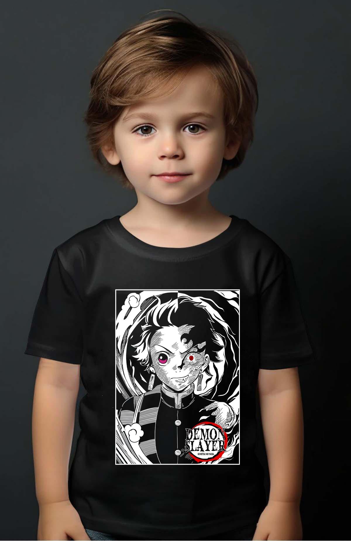 COULEUR:Noir|T-shirt Garçon | DEMONS SLAYER 19 Noir