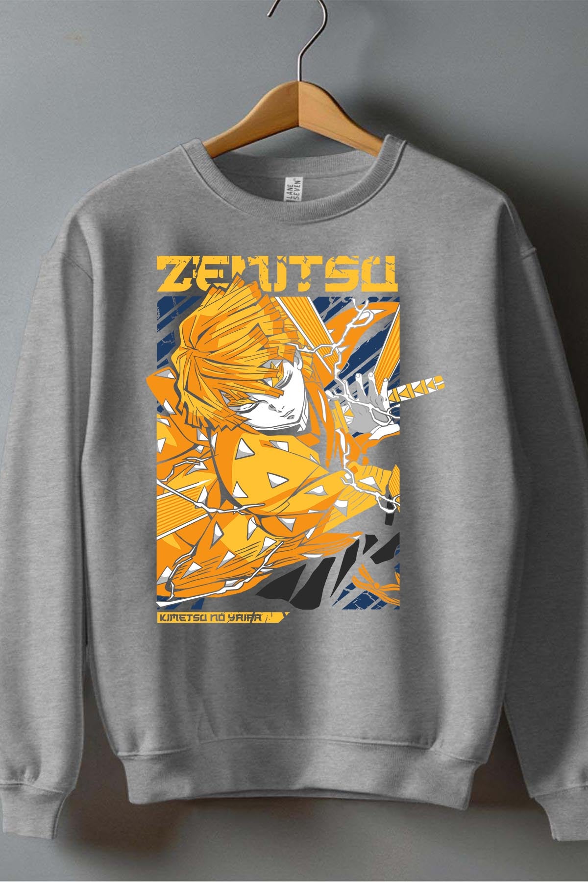 COULEUR:Gris|Sweat Col Rond Homme | DEMONS SLAYER 1 Gris
