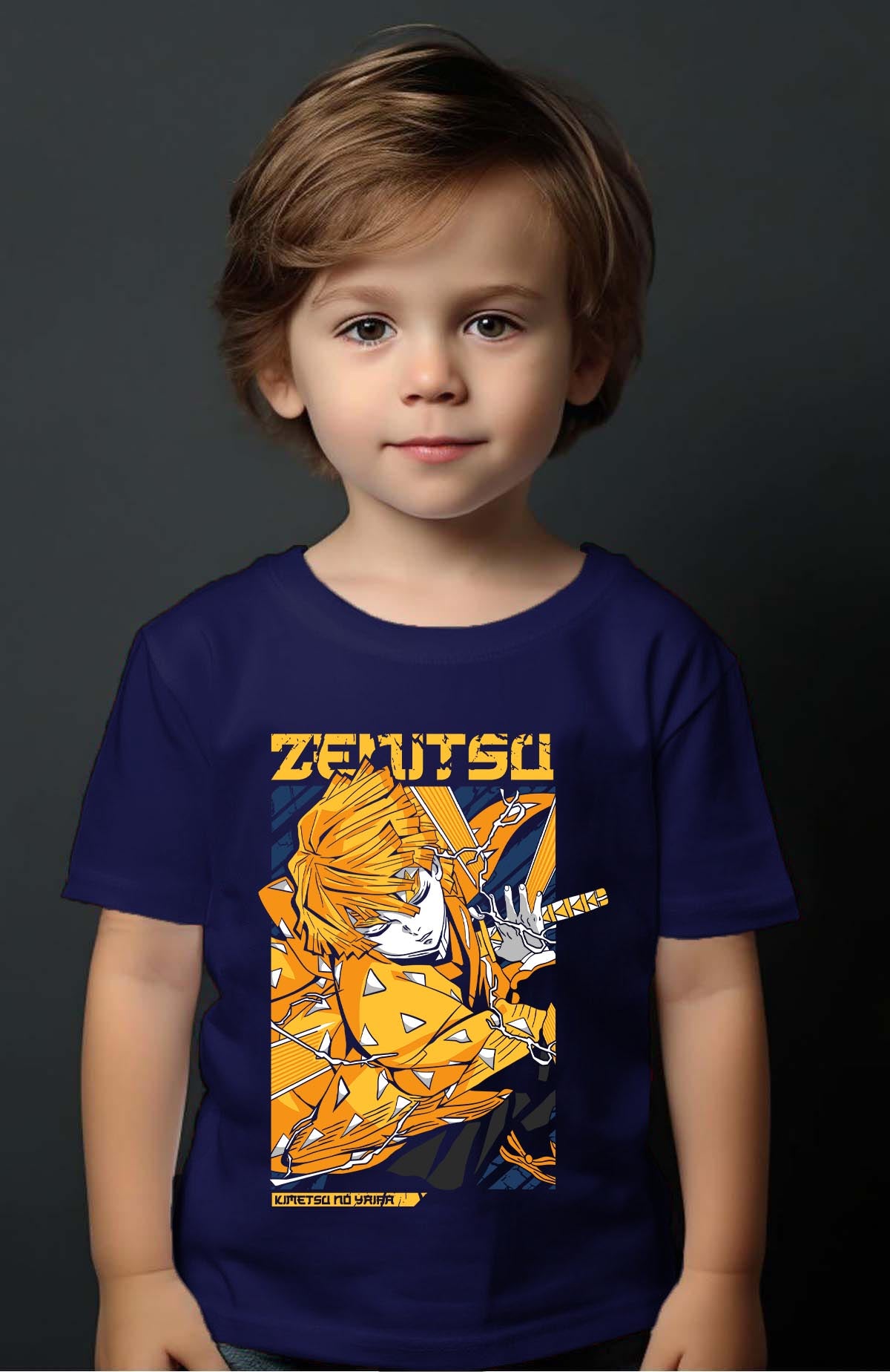 COULEUR:Marine|T-shirt Garçon | DEMONS SLAYER 1 Marine