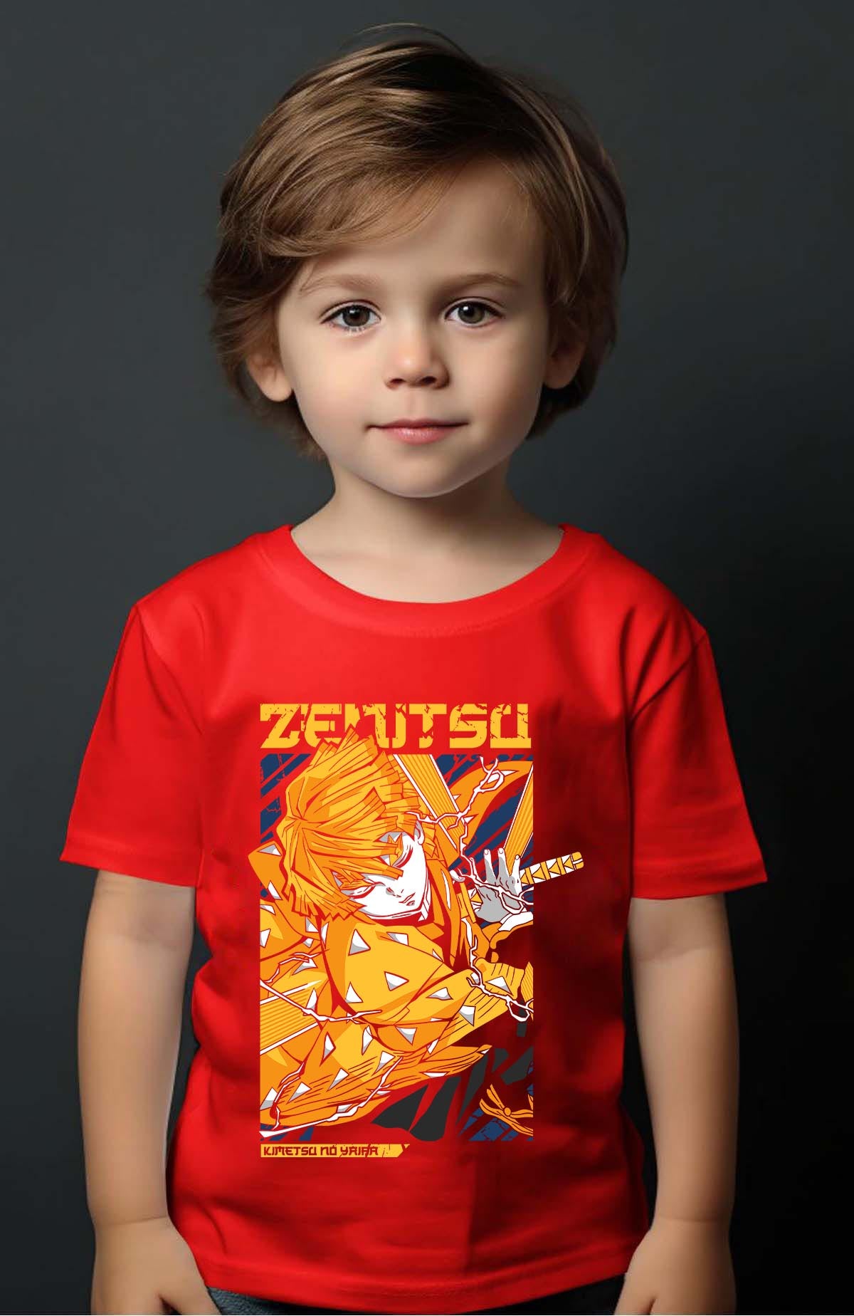 COULEUR:Rouge|T-shirt Garçon | DEMONS SLAYER 1 Rouge