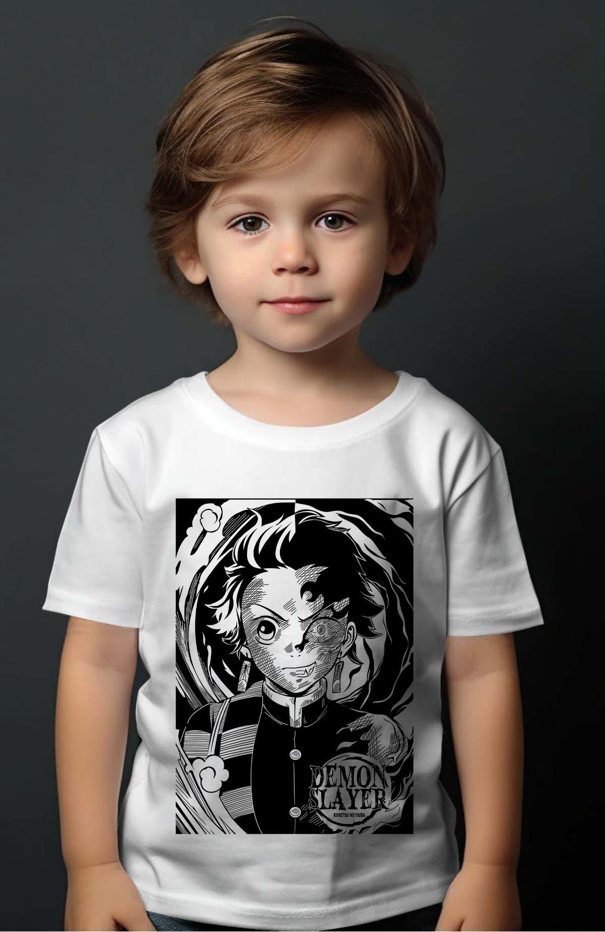 COULEUR:Blanc|T-shirt Garçon | DEMONS SLAYER 20 Blanc