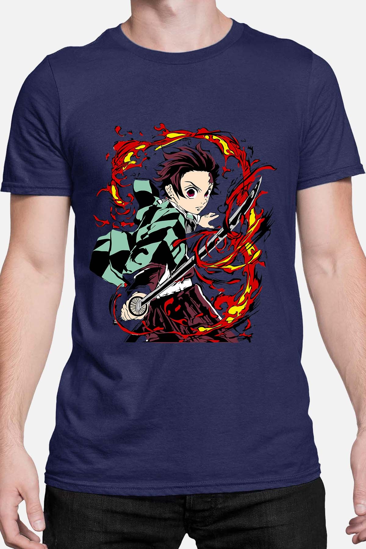 COULEUR:Marine|T-shirt Homme | DEMONS SLAYER 21 Marine