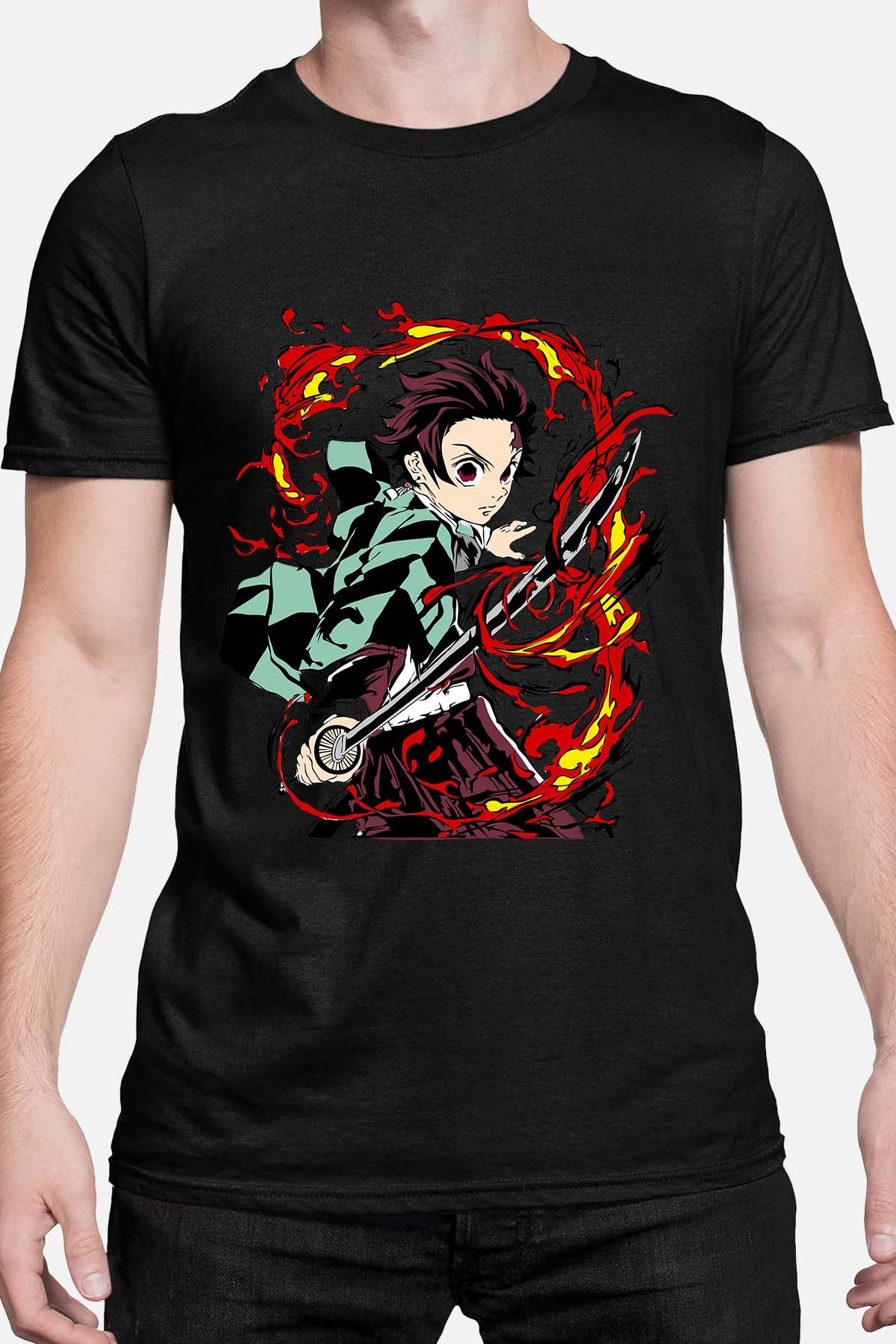 COULEUR:Noir|T-shirt Homme | DEMONS SLAYER 21 Noir
