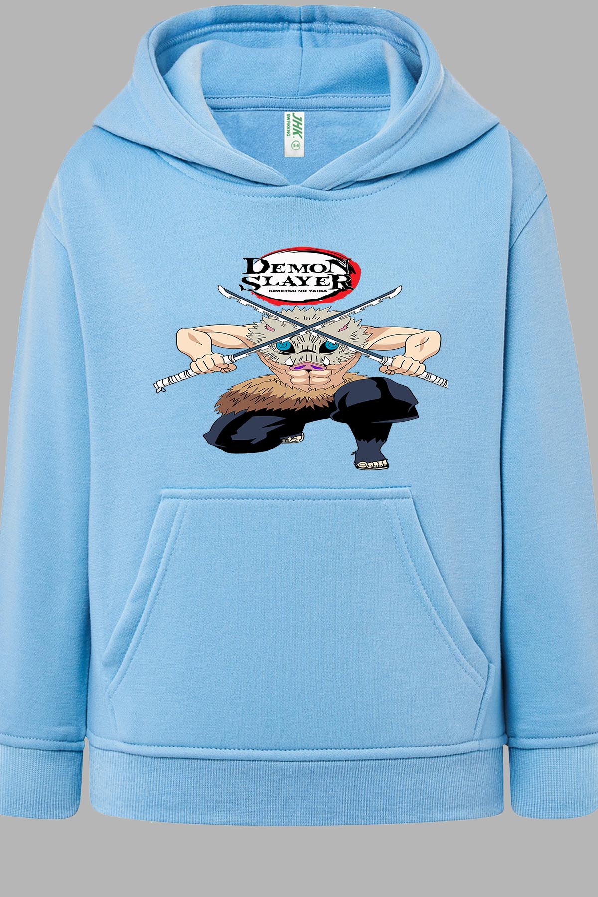 COULEUR:Bleu Ciel|Sweat Capuche Garçon | DEMONS SLAYER 22 Bleu Ciel