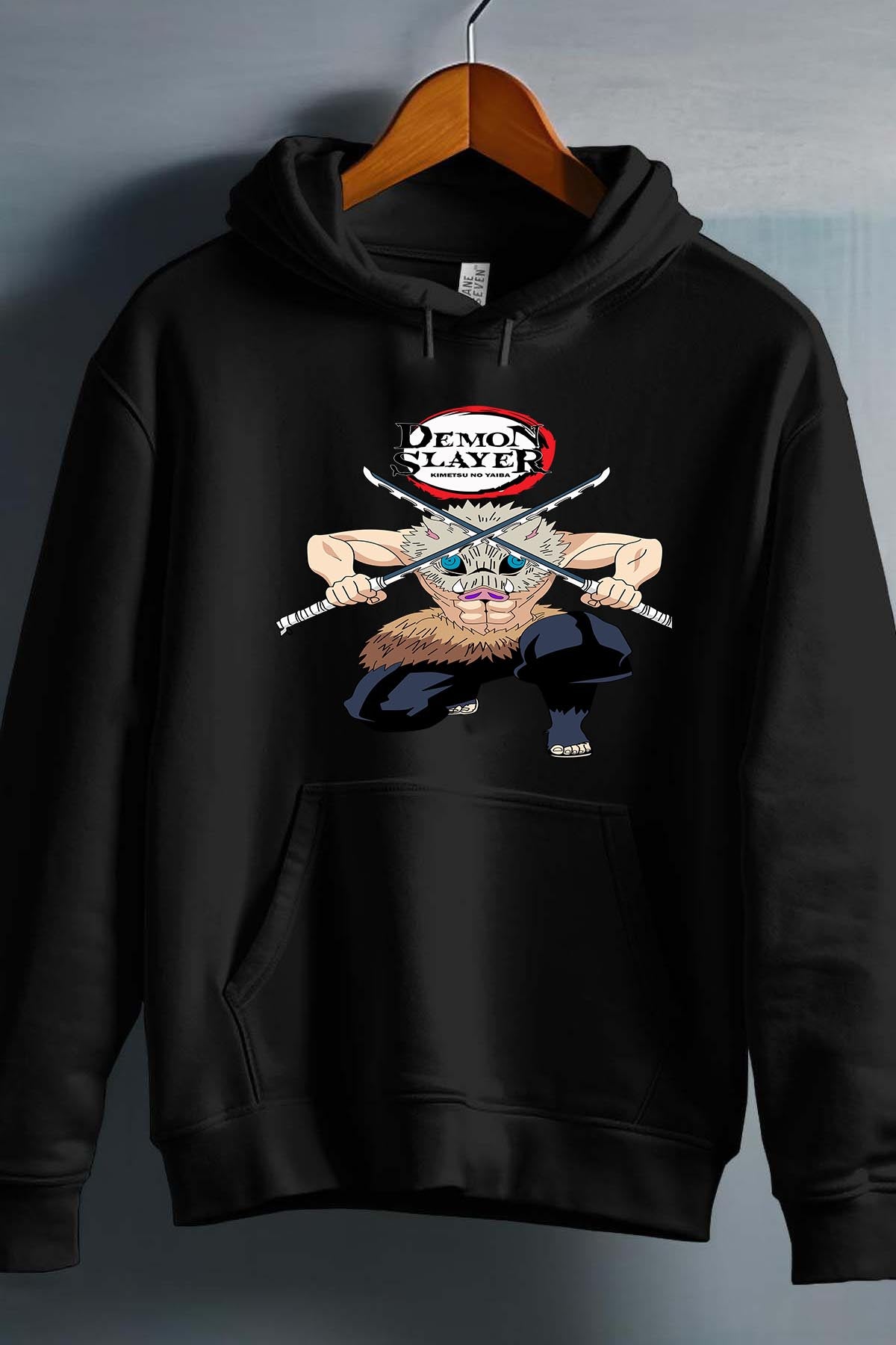 COULEUR:Noir|Sweat Capuche Garçon | DEMONS SLAYER 22 Noir