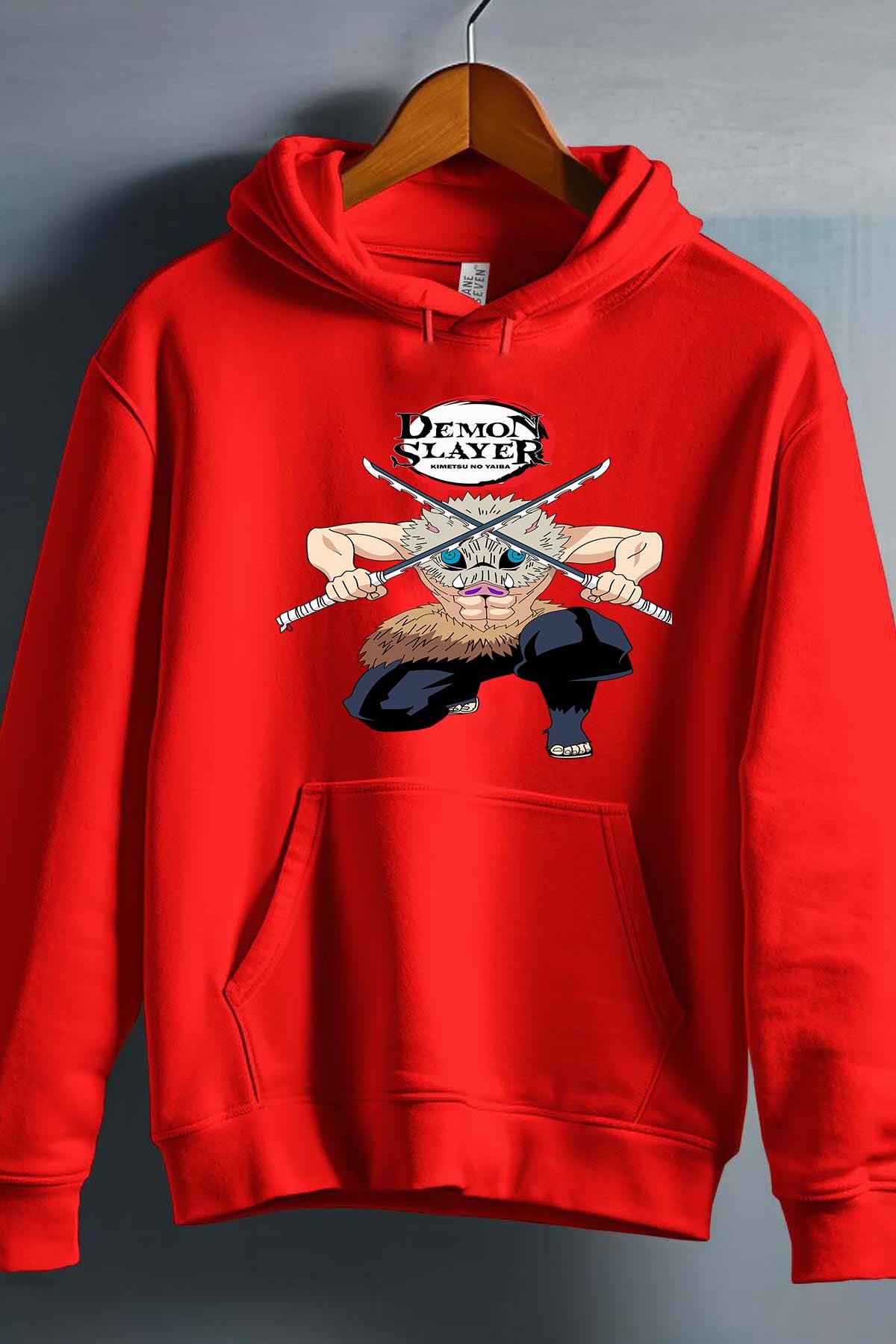 COULEUR:Rouge|Sweat Capuche Garçon | DEMONS SLAYER 22 Rouge