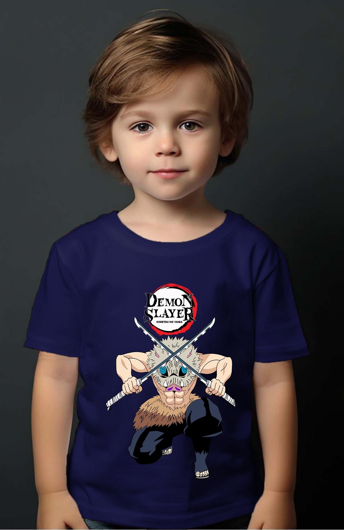 COULEUR:Marine|T-shirt Garçon | DEMONS SLAYER 22 Marine