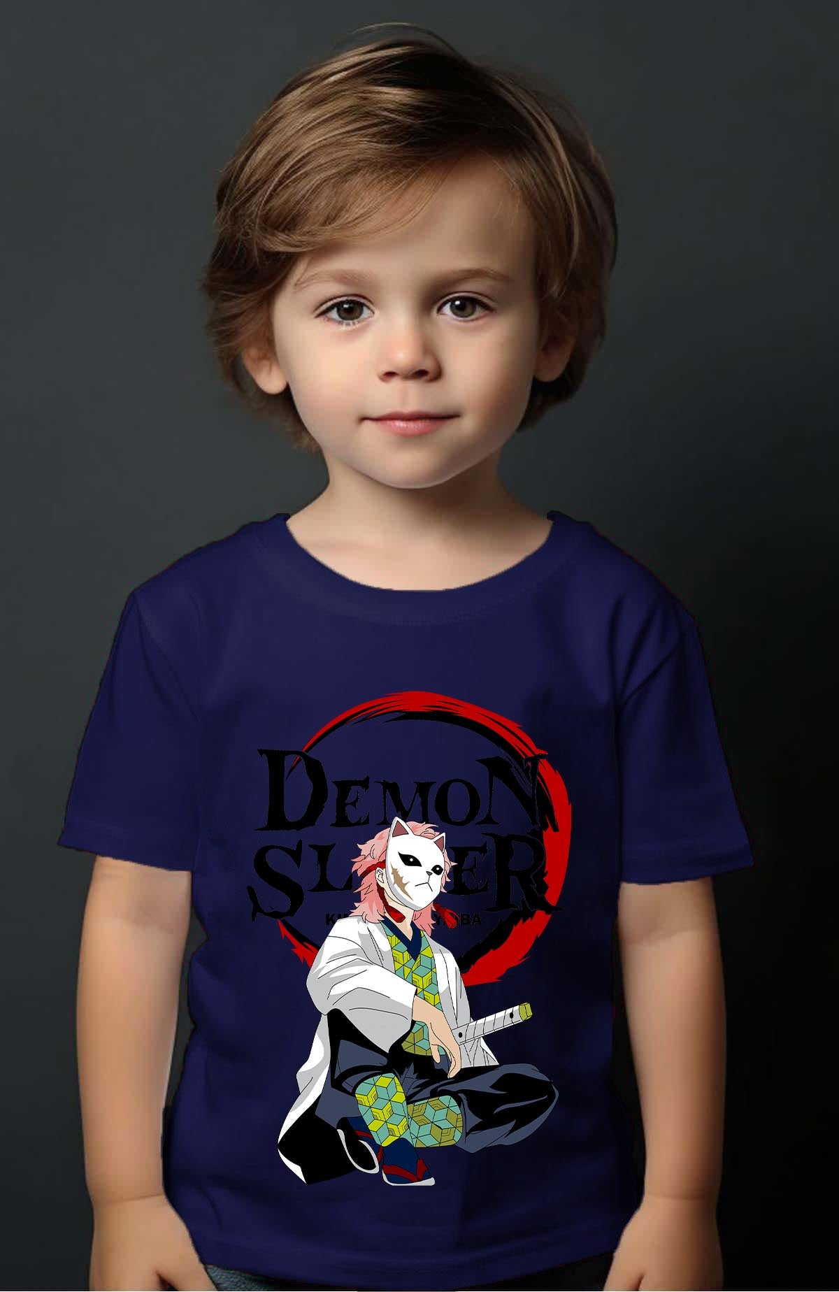 COULEUR:Marine|T-shirt Garçon | DEMONS SLAYER 24 Marine