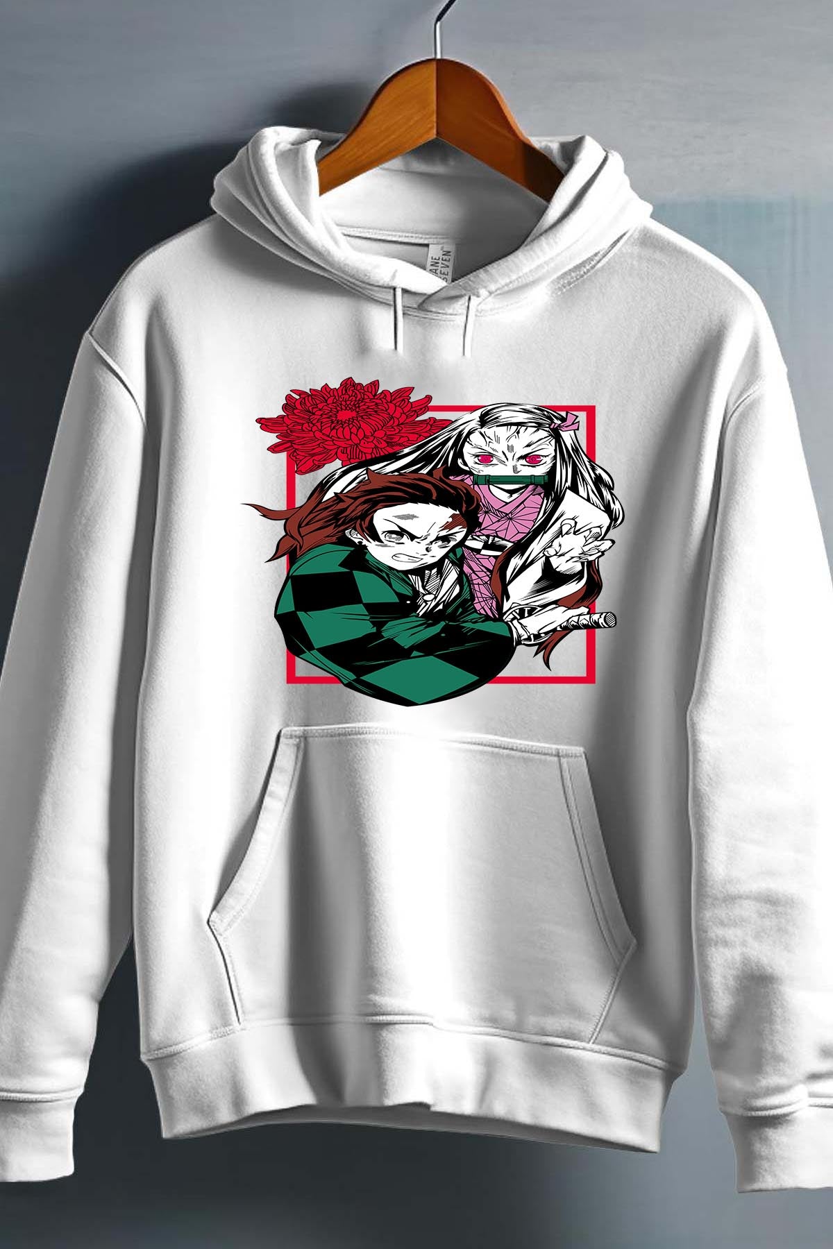 COULEUR:Blanc|Sweat Capuche Garçon | DEMONS SLAYER 25 Blanc