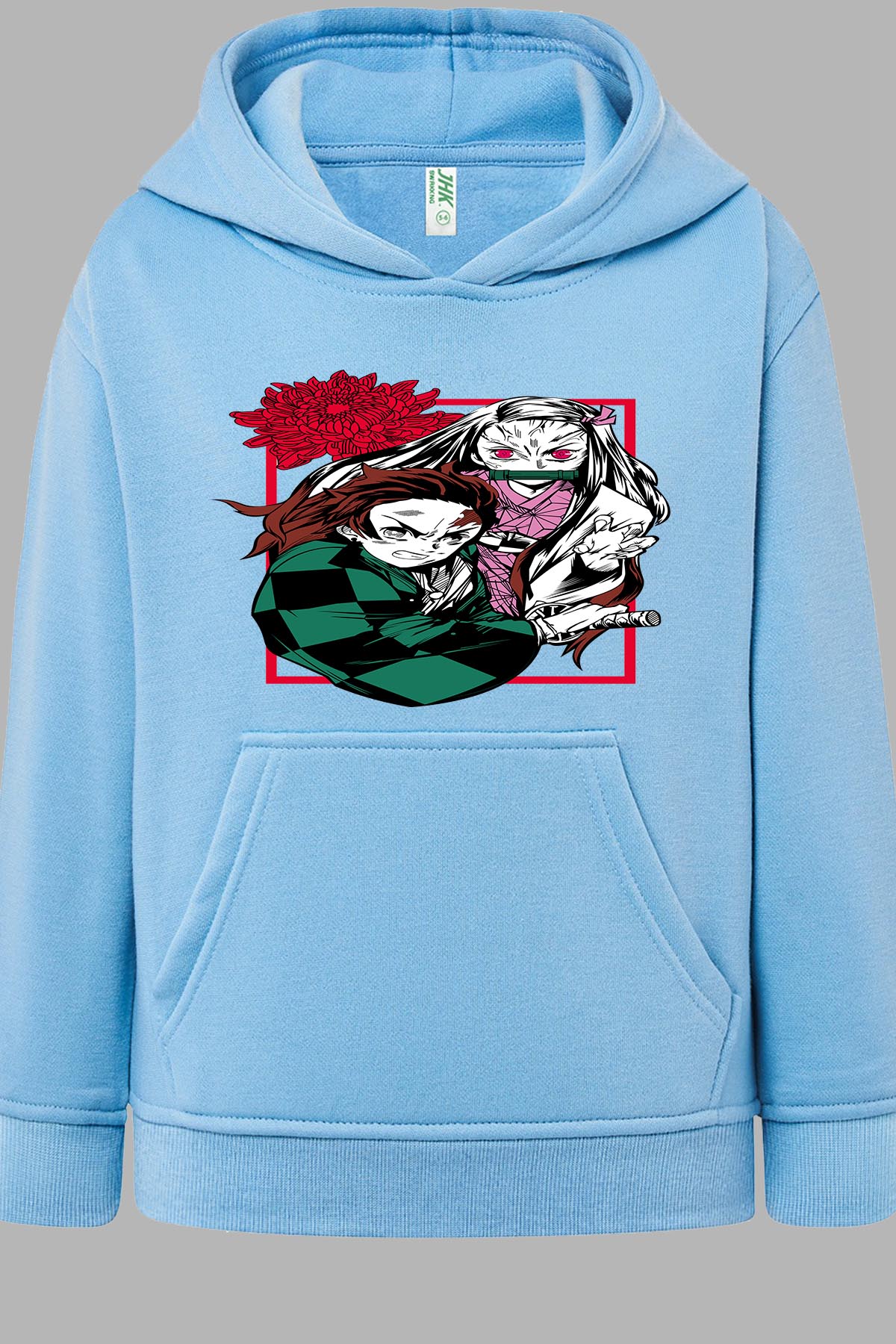 COULEUR:Bleu Ciel|Sweat Capuche Garçon | DEMONS SLAYER 25 Bleu Ciel