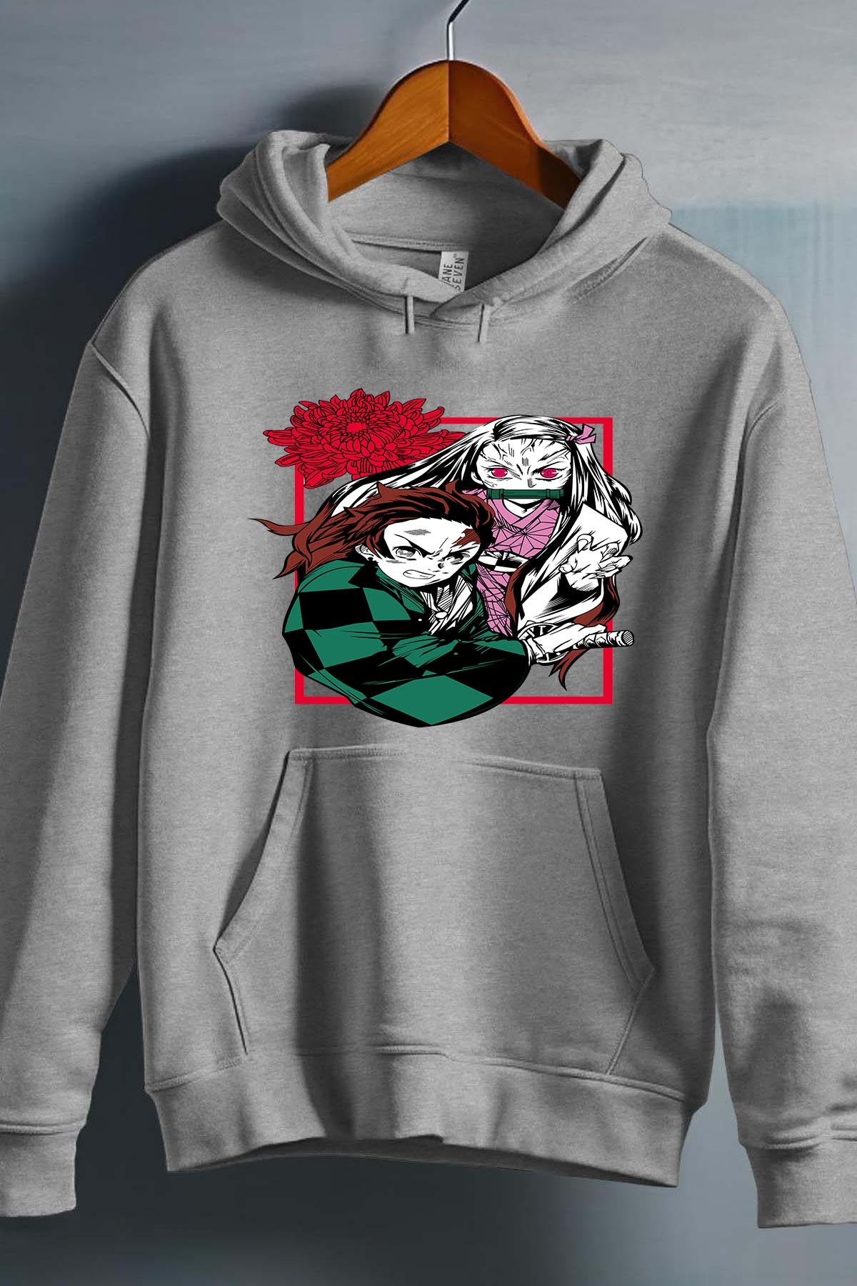 COULEUR:Gris|Sweat Capuche Garçon | DEMONS SLAYER 25 Gris