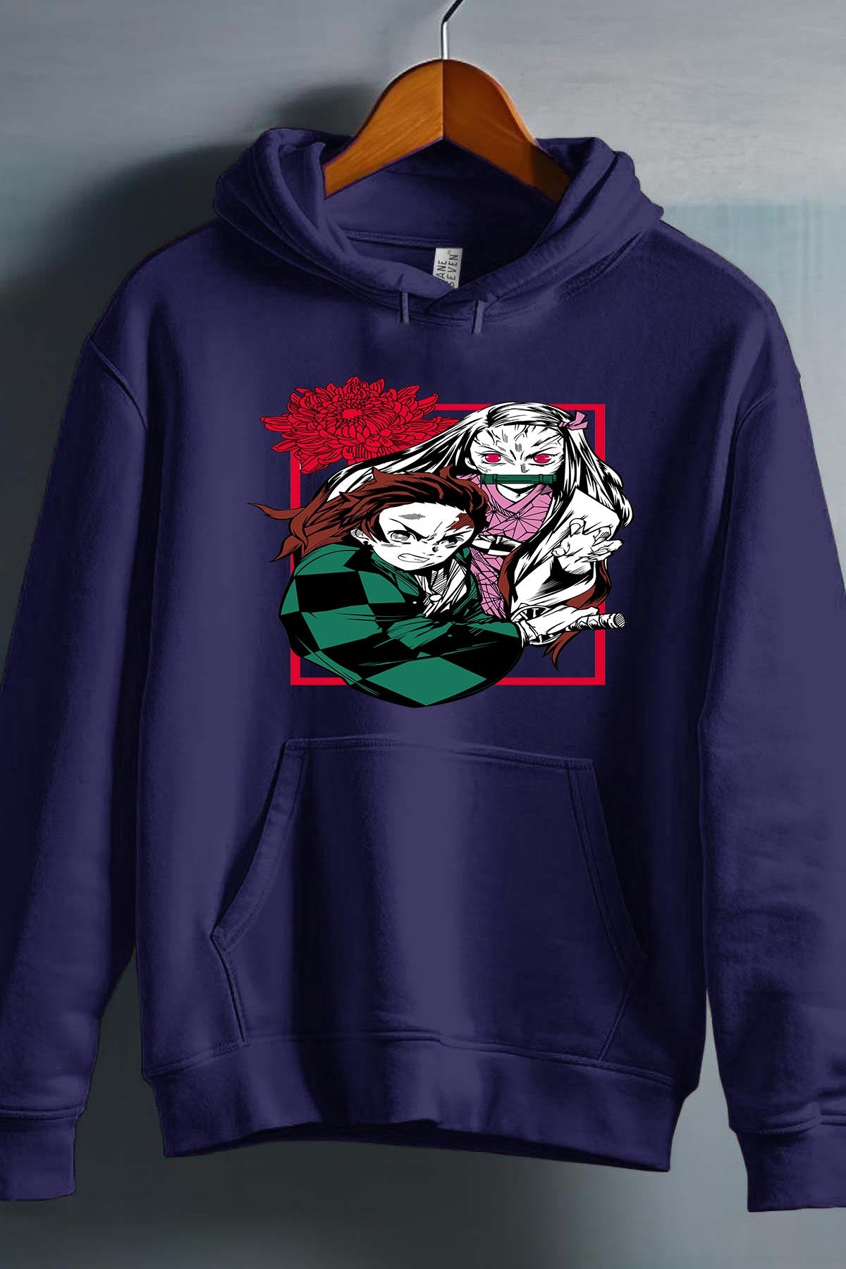 COULEUR:Marine|Sweat Capuche Garçon | DEMONS SLAYER 25 Marine