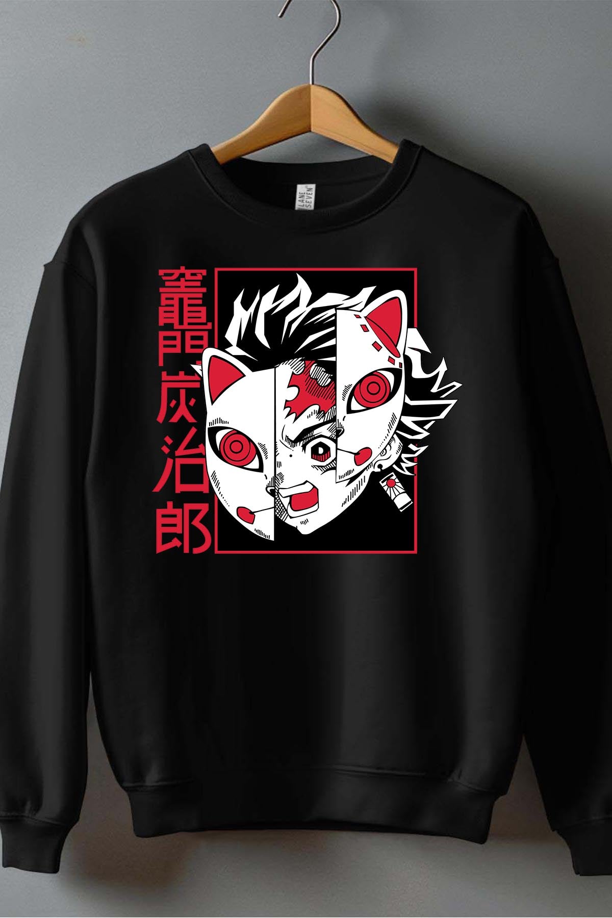 COULEUR:Noir|Sweat Col Rond Garçon | DEMONS SLAYER 26 Noir