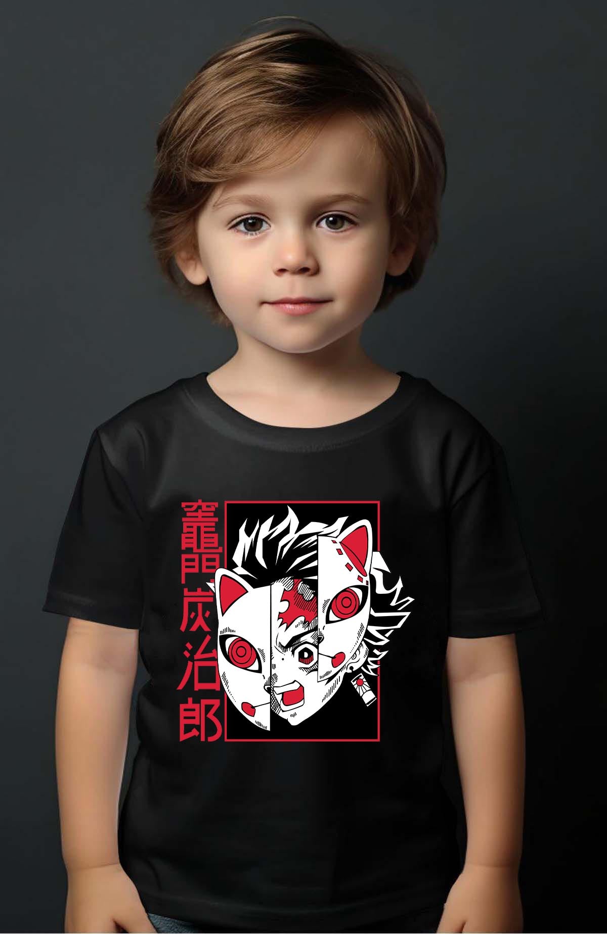 COULEUR:Noir|T-shirt Garçon | DEMONS SLAYER 26 Noir
