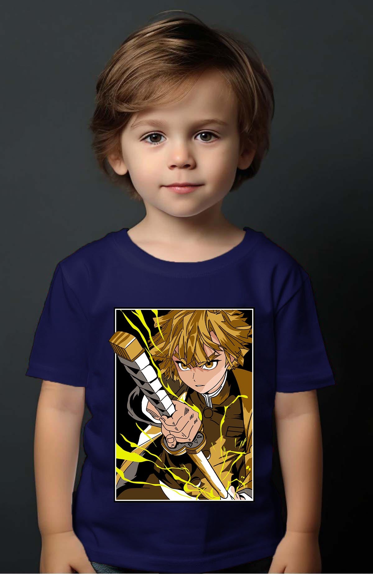 COULEUR:Marine|T-shirt Garçon | DEMONS SLAYER 27 Marine