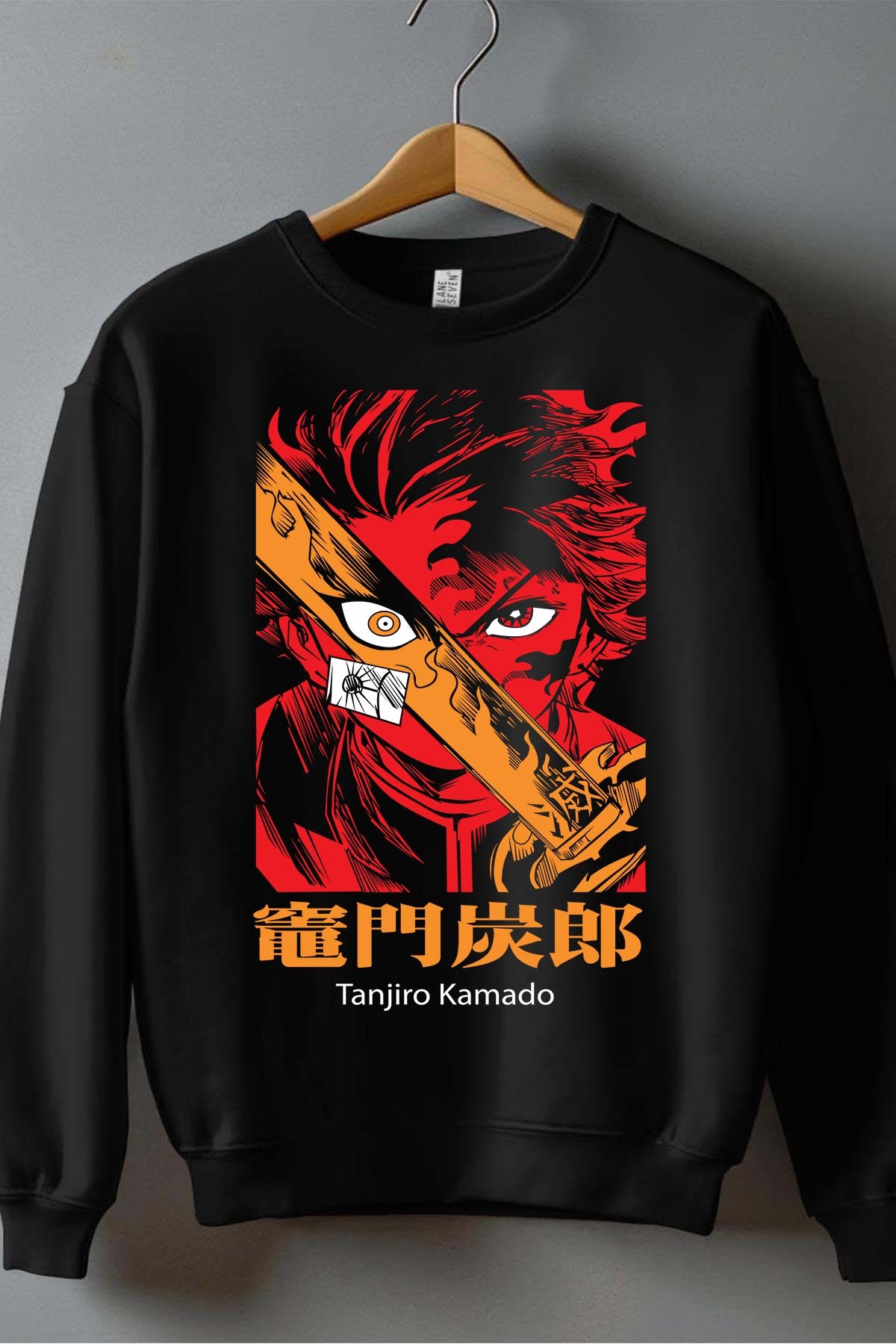 COULEUR:Noir|Sweat Col Rond Garçon | DEMONS SLAYER 28 Noir