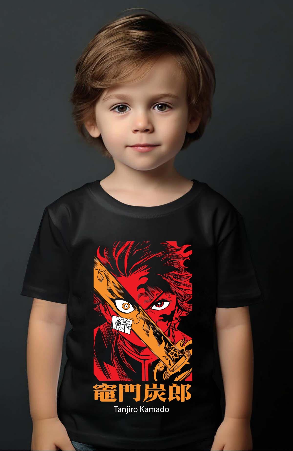 COULEUR:Noir|T-shirt Garçon | DEMONS SLAYER 28 Noir