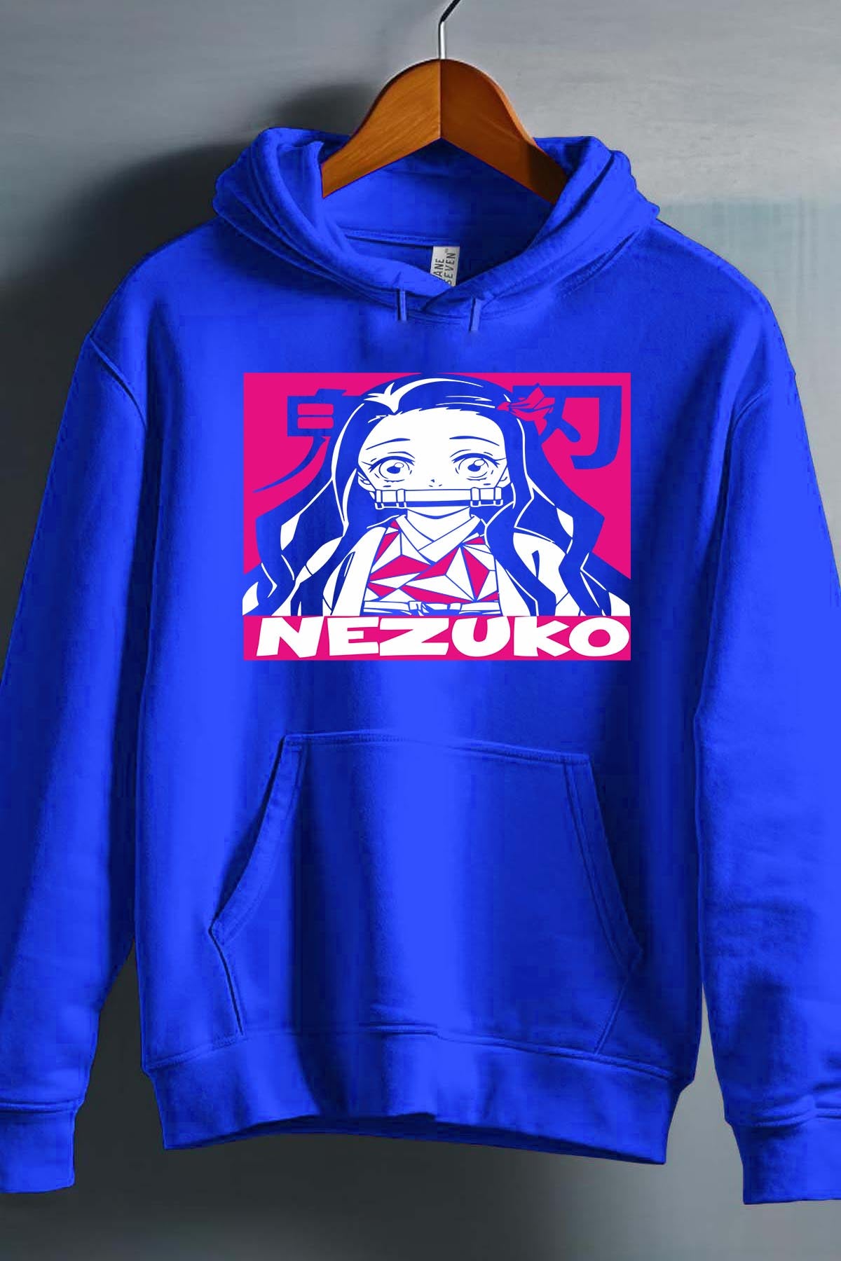 COULEUR:Bleu Roi|Sweat Capuche Garçon | DEMONS SLAYER 29 Bleu Roi