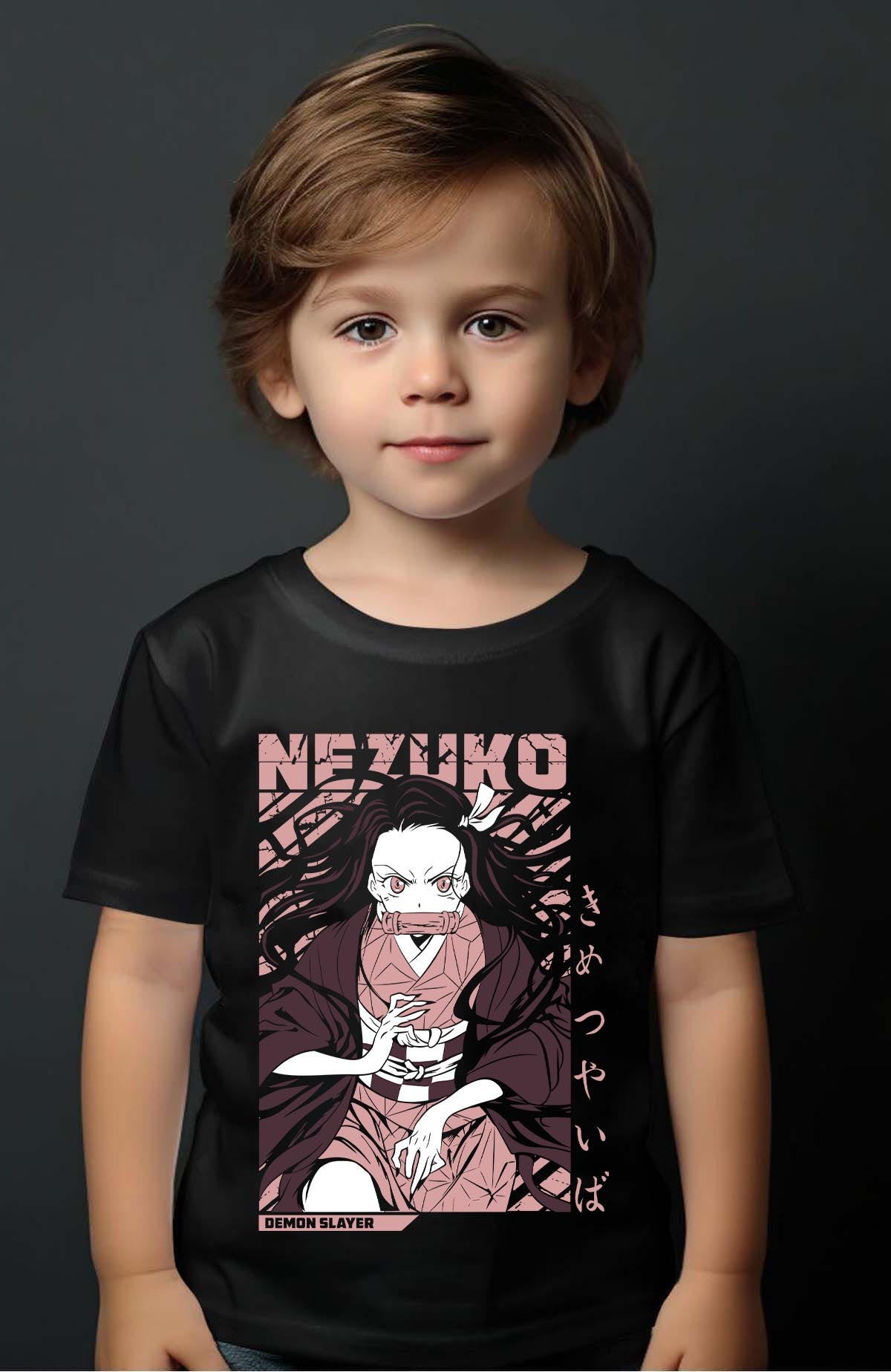COULEUR:Noir|T-shirt Garçon | DEMONS SLAYER 2 Noir