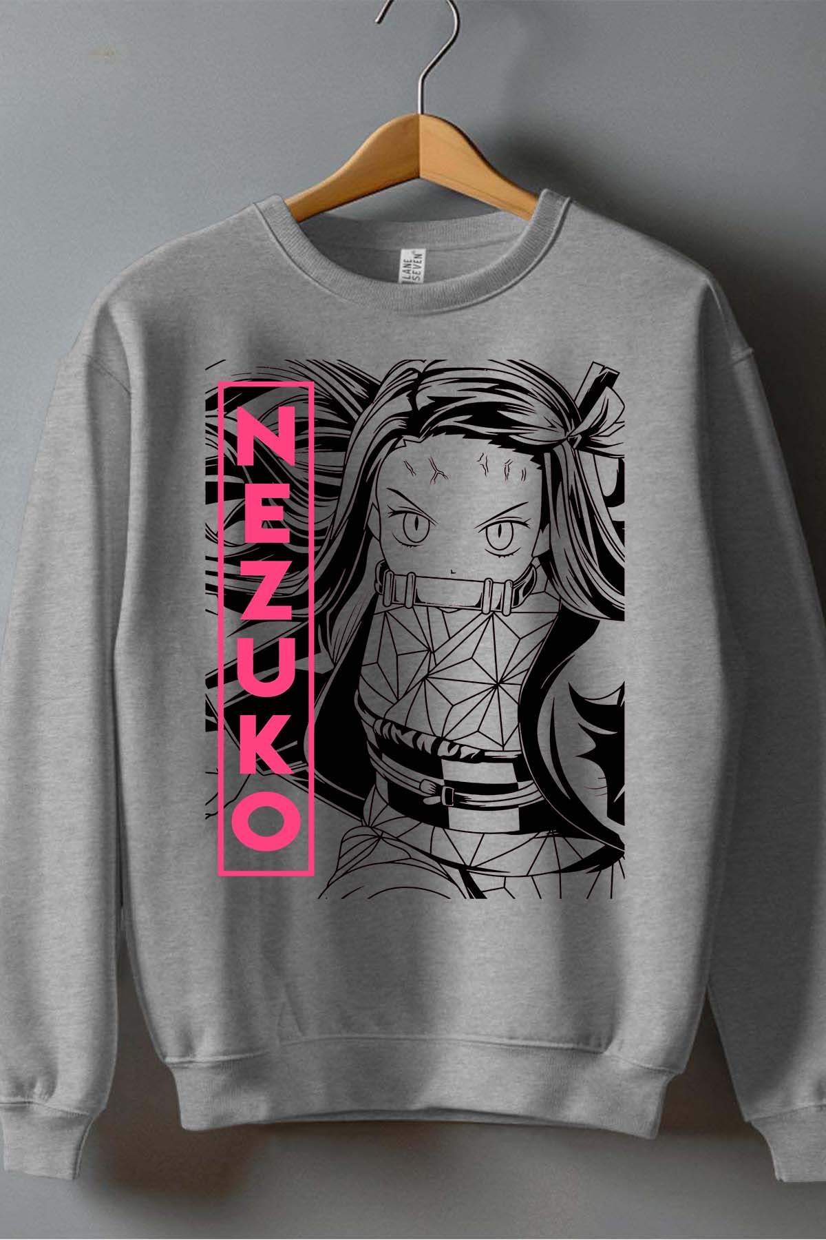 COULEUR:Gris|Sweat Col Rond Homme | DEMONS SLAYER 30 Gris