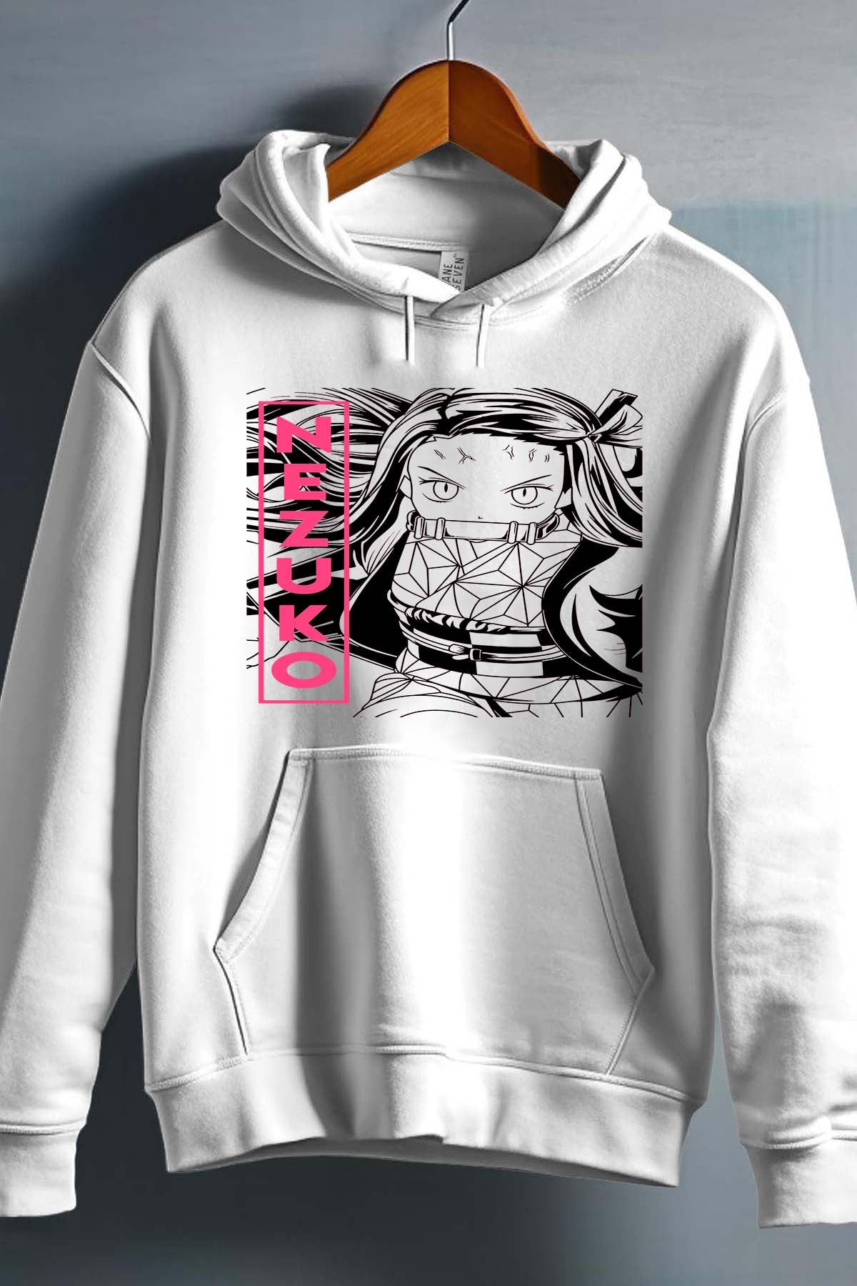 COULEUR:Blanc|Sweat Capuche Garçon | DEMONS SLAYER 30 Blanc