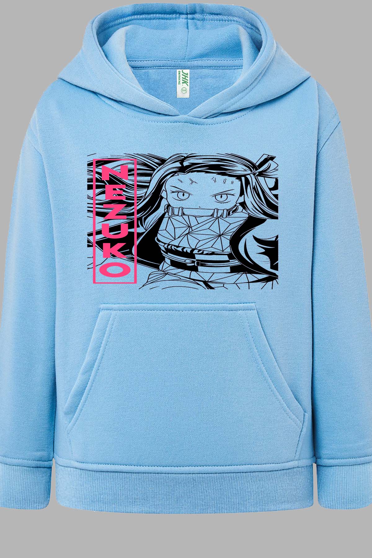 COULEUR:Bleu Ciel|Sweat Capuche Garçon | DEMONS SLAYER 30 Bleu Ciel