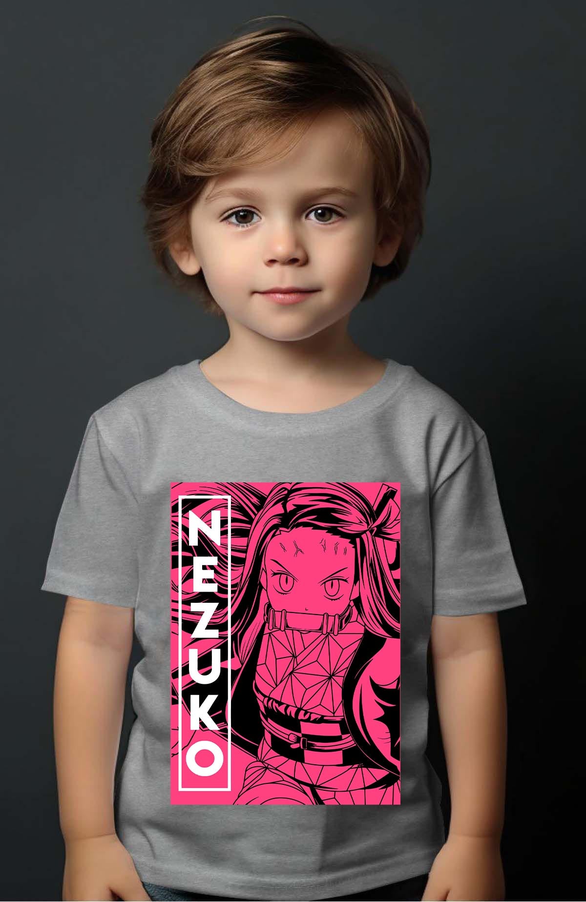 COULEUR:Gris|T-shirt Garçon | DEMONS SLAYER 30 Gris