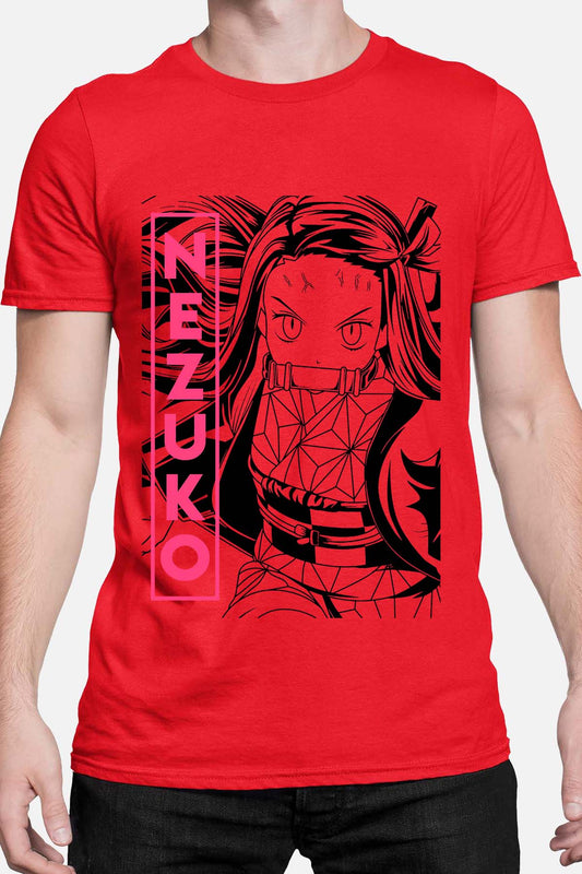 COULEUR:Rouge|T-shirt Homme | DEMONS SLAYER 30 Rouge