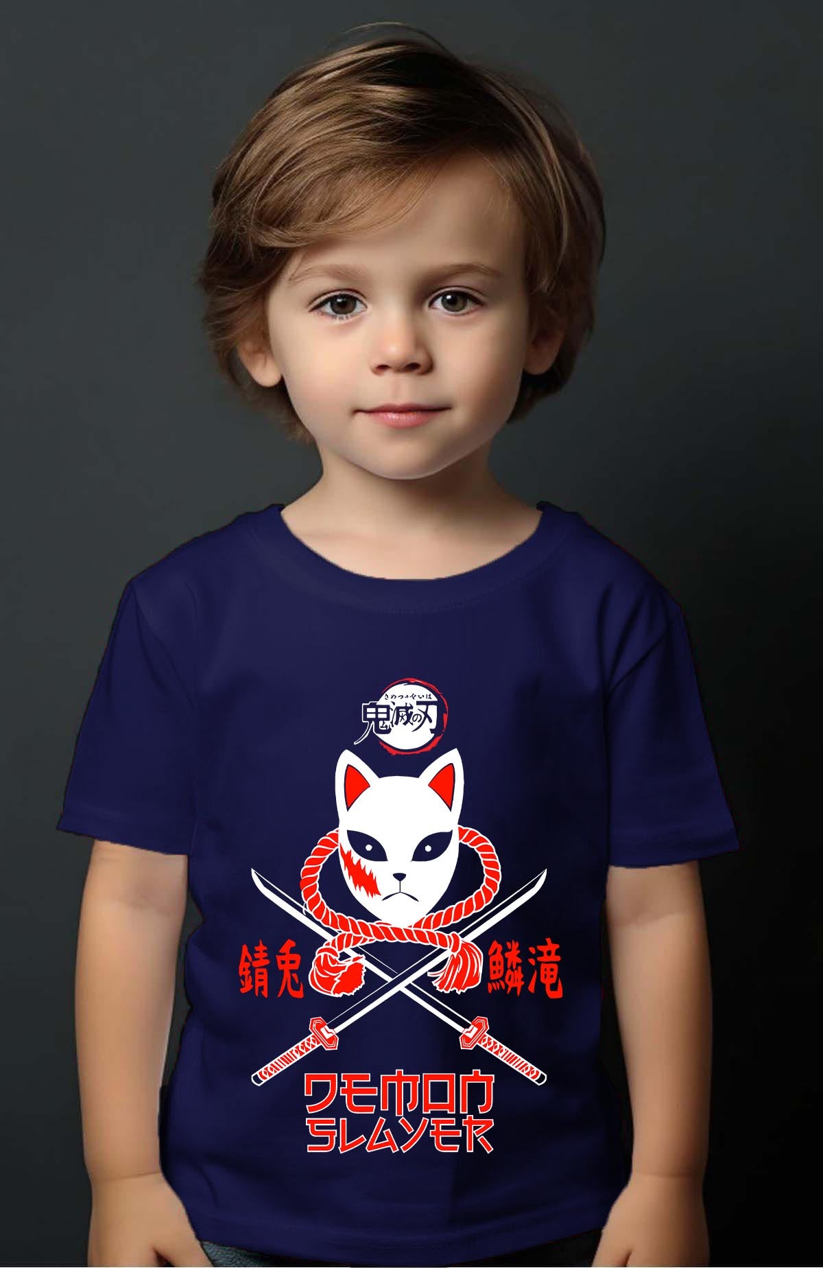 COULEUR:Marine|T-shirt Garçon | DEMONS SLAYER 33 Marine