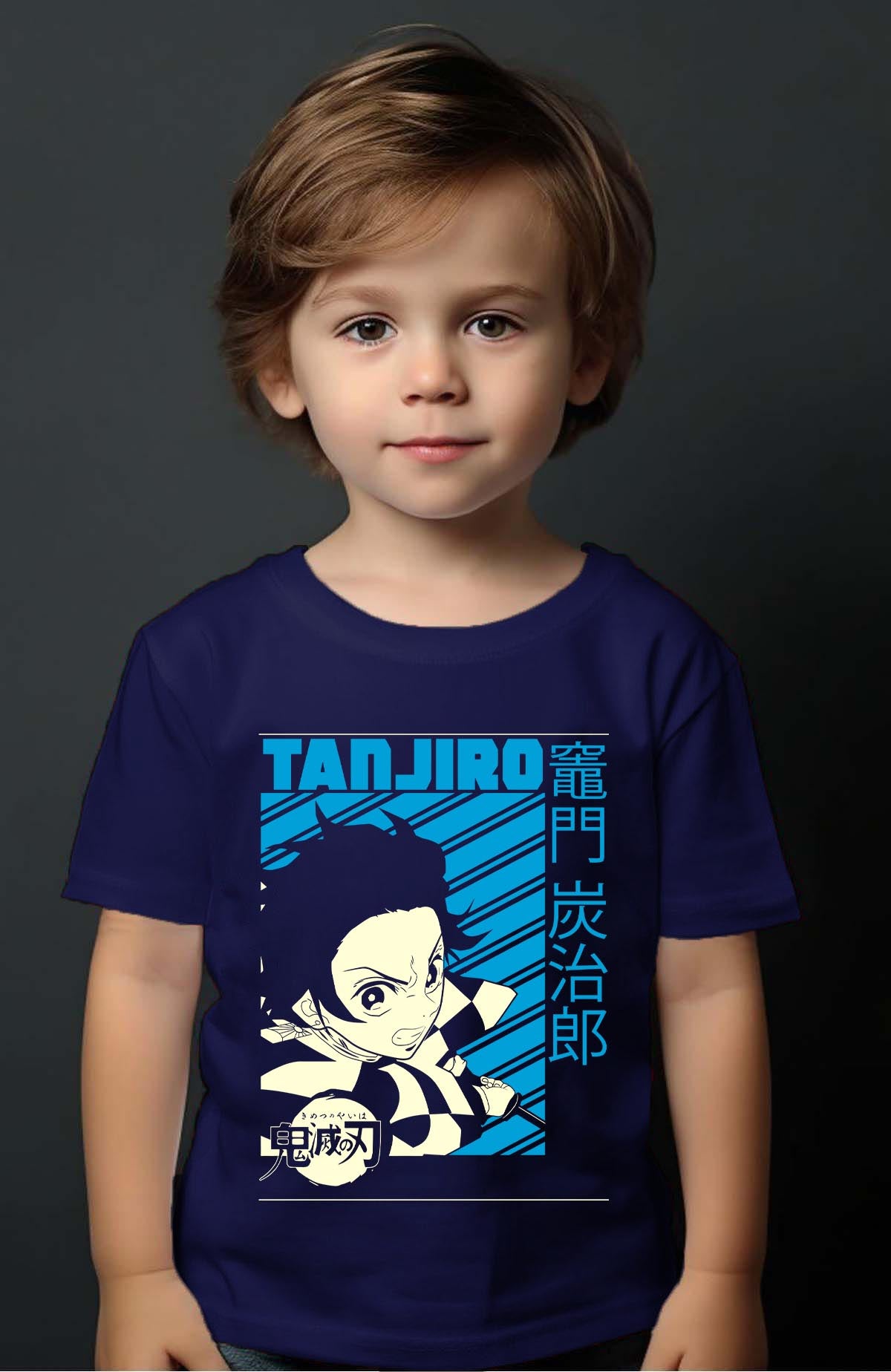 COULEUR:Marine|T-shirt Garçon | DEMONS SLAYER 34 Marine