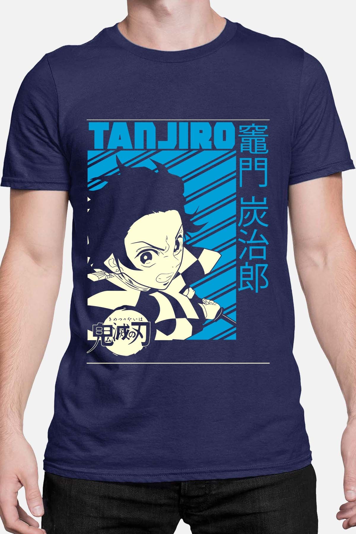 COULEUR:Marine|T-shirt Homme | DEMONS SLAYER 34 Marine